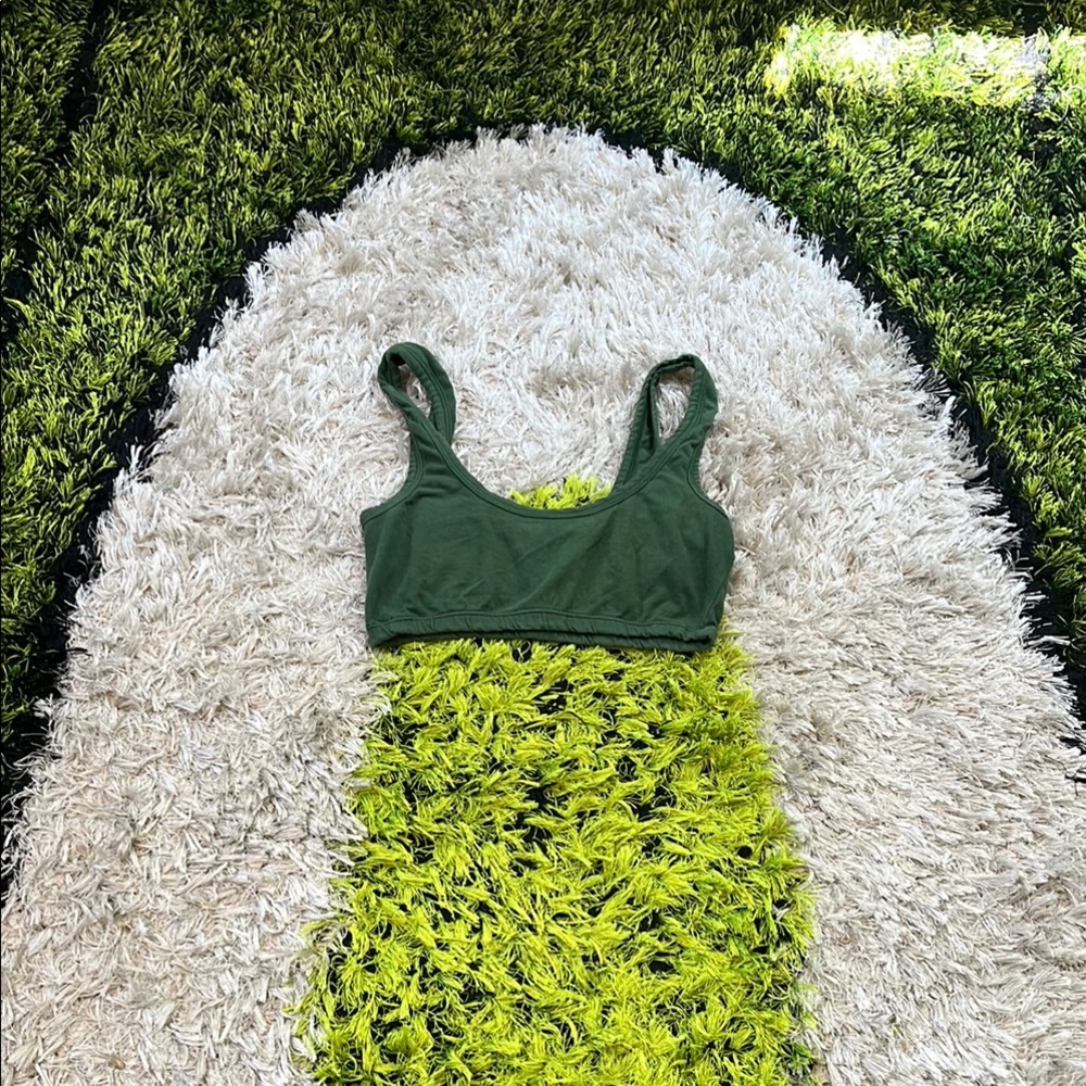 ARQ Forest Green Wide Strap Bra